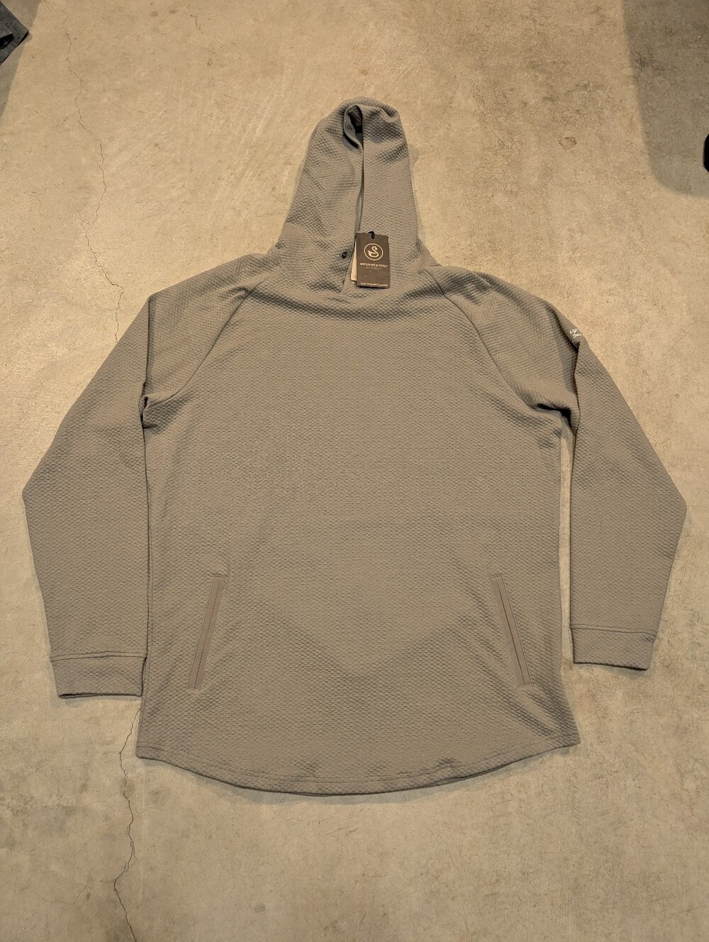 NWT Swannies Golf Camden Hoodie Mens XXL Women's 3XL Gray/Green